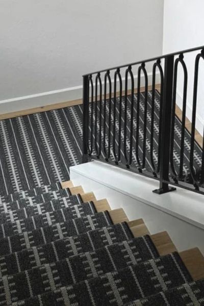 Stair runner patterned carpet